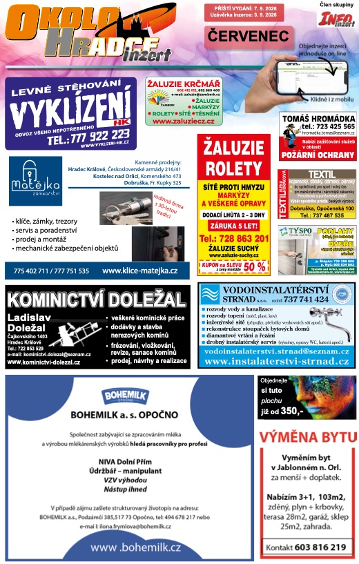 Okolo Hradce, Červenec 2026